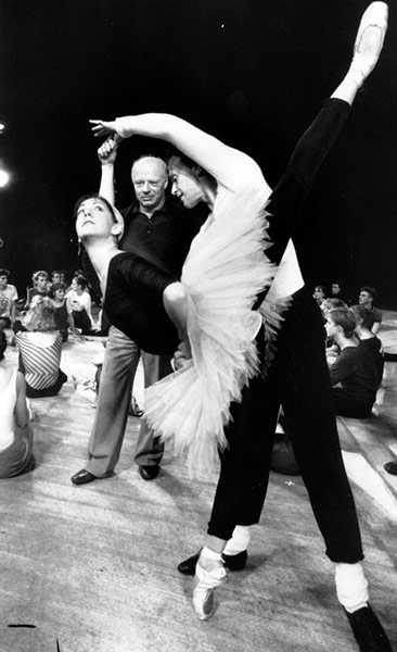 Archives Awareness: Ballet dancers practising at the Royal Ballet in October 1987.