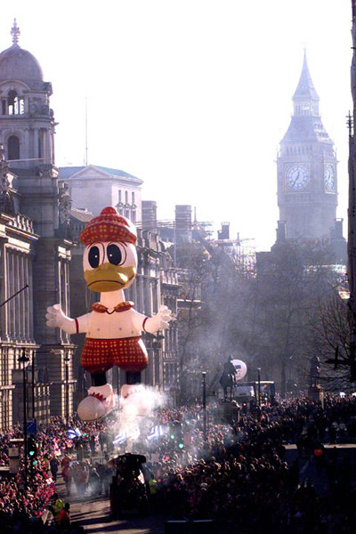Archives Awareness: Annual New Year's Day parade through London January 2002.