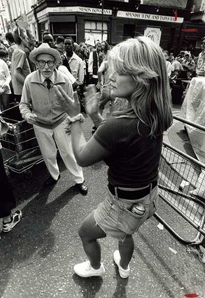 Archives Awareness: A couple dancing at the Notting Hill Carnival in August 1994. 