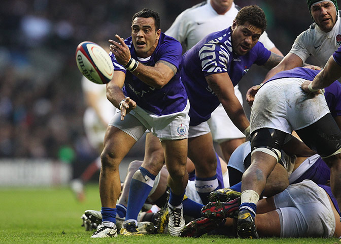 sport: England v Samoa
