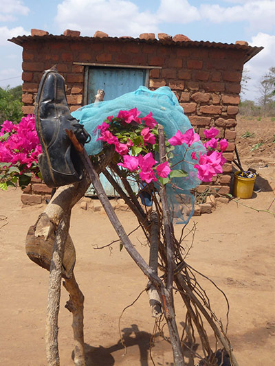 Flower arrangement, Kitui, eastern Kenya