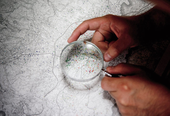 Fukushima: six months on: Fukushima: Map of radioactive measurements