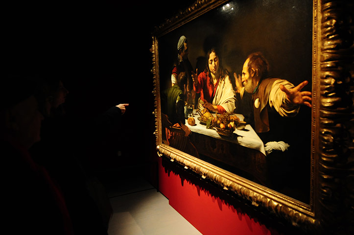 BFC inspirations: A visitor points at a painting by Caravaggio