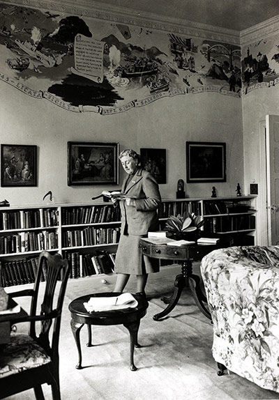 BFC inspirations: Agatha Christie, pictured at her home Greenway House, in Devon