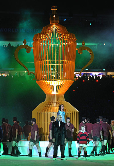 RWC game 1: All Blacks legend Jonah Lomu takes part in the opening ceremony