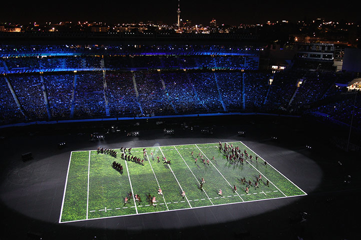 RWC game 1: A general view of the RWC 2011 Opening Ceremony