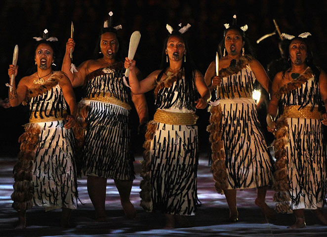 RWC game 1: Maori women perform during the 2011 Rugby World Cup Opening Ceremony
