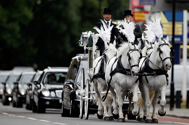 Funeral of Mark Duggan: The funeral cortege of Mark Duggan