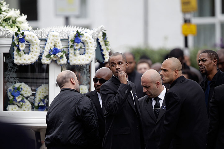 Funeral of Mark Duggan: Friends and family attend the funeral