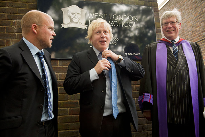 West London Free School: Toby Young, Boris Johnson and Headmaster Thomas Packer