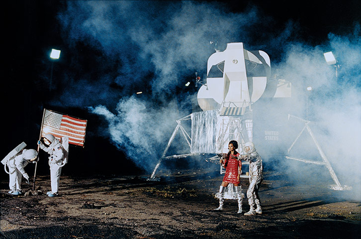 Harper's Bazaar: Liya Kebede in Maxmara