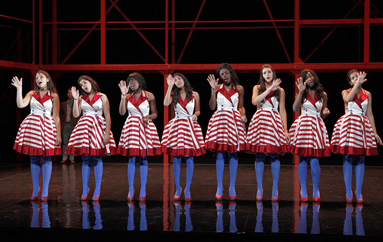 24 hours in pictures: Paris, France: Actors take part in a rehearsal of 