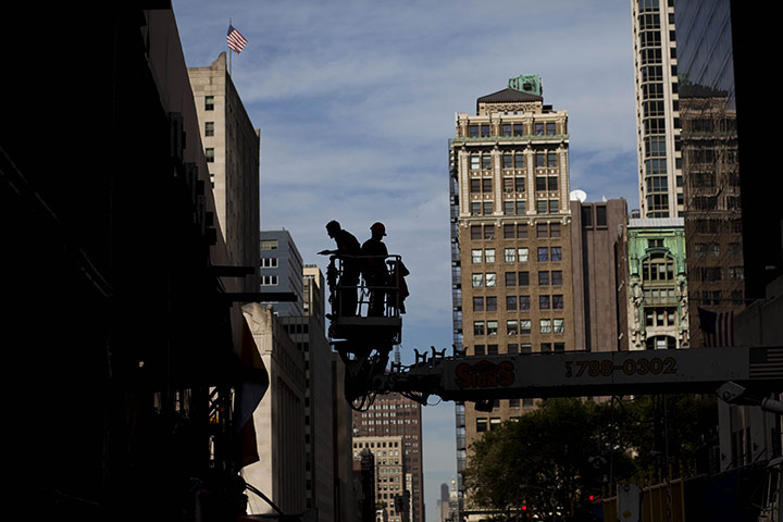 24 hours in pictures: New York, US: Construction continues at ground zero