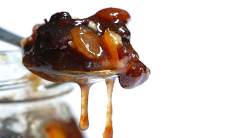 Mincemeat on a spoon