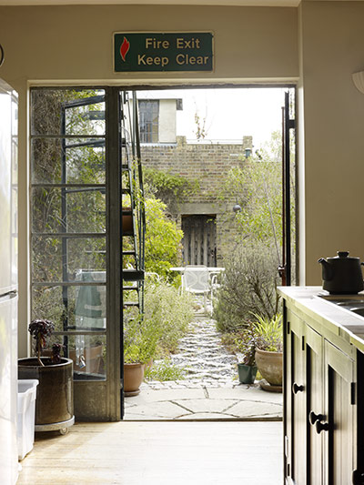 Factory living: Eric Guibert: roof terrace