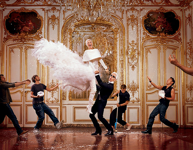 Ophelia Lovibond: Linda Evangelista and Karl Lagerfeld