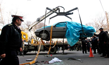 Iranian 'Nuclear Scientist' Killed in Bomb Attack, Tehran, Iran - 10 Jan 2012