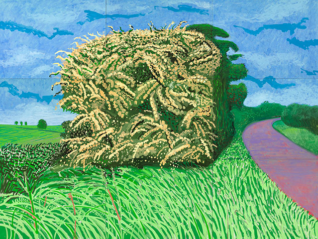 Hockney: Bigger Picture: The Big Hawthorn, 2008, by David Hockney