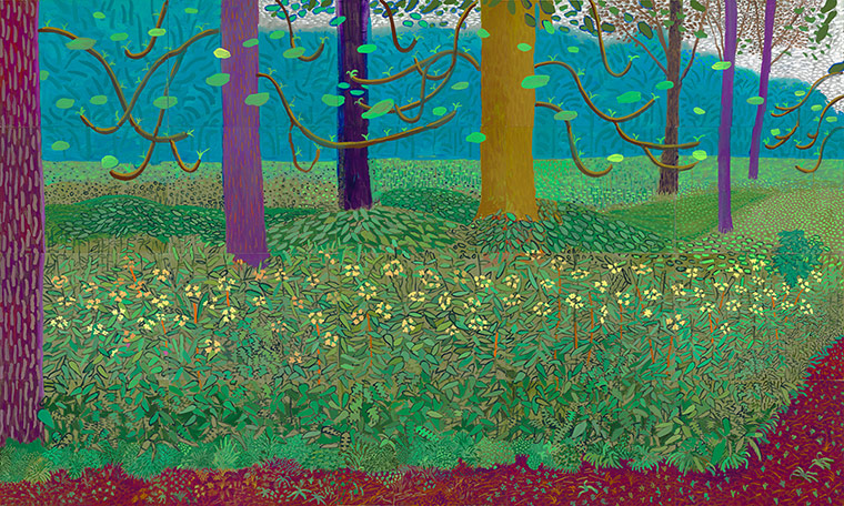 Hockney: Bigger Picture: Under the Trees, Bigger 2010-11, by David Hockney