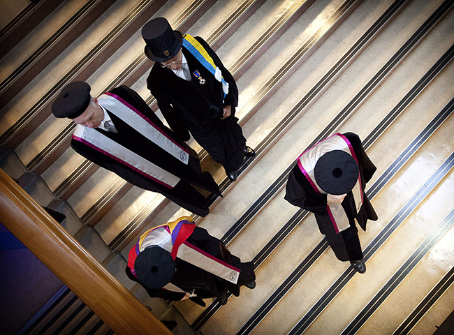 24 hours in pictures: Professors attend the 170th anniversary celebration of the Dies Natalis