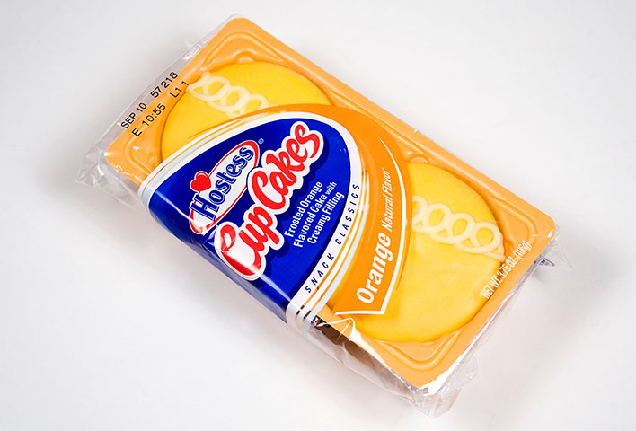 Hostess Snacks: Orange Cupcakes