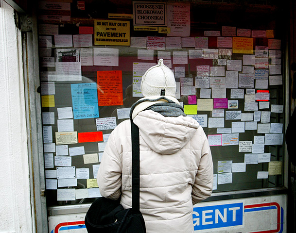 Week in business: Adverts in a newsagents in Hammersmith