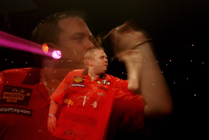 Sport pics of the week: Steve Douglas in action at the World Professional Darts Championships