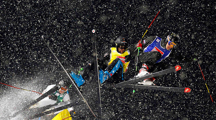Sport pics of the week: Anikin, Devouassoux and Mithassel at the FIS skicross world cup