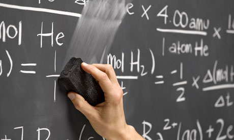 Hand erasing equations