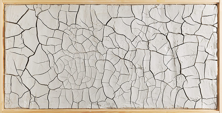 Alberto Burri: White Cretto, 1975