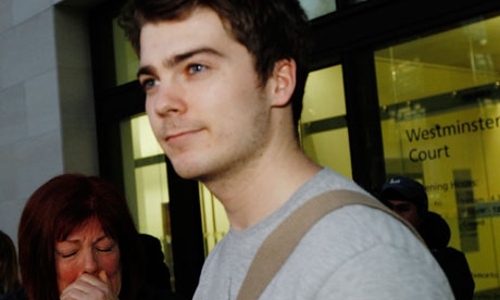 Richard O'Dwyer with his mother Julia