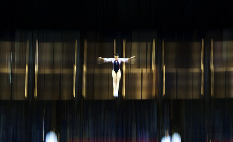 24 Hours: Katherine Driscoll at International Gymnastics Trampoline Olympic qualifier