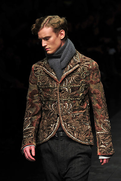 Milan Fashion: Dolce & Gabbana Fall-winter 2012-2013 Menswear collection