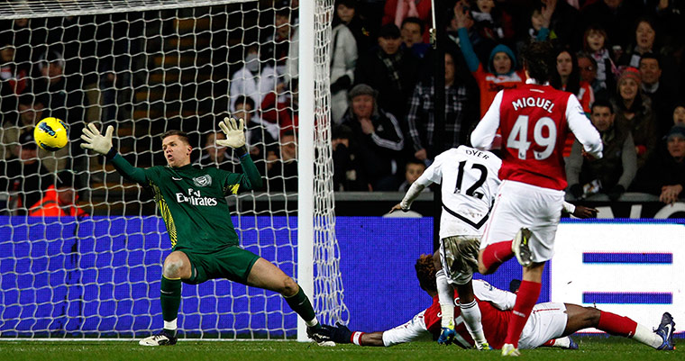 football..: Szceesny of Arsenal