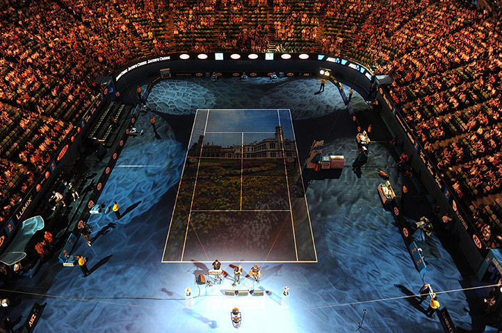 Autralian Open Roundup: Musicians perform ahead of the first round men's singles match