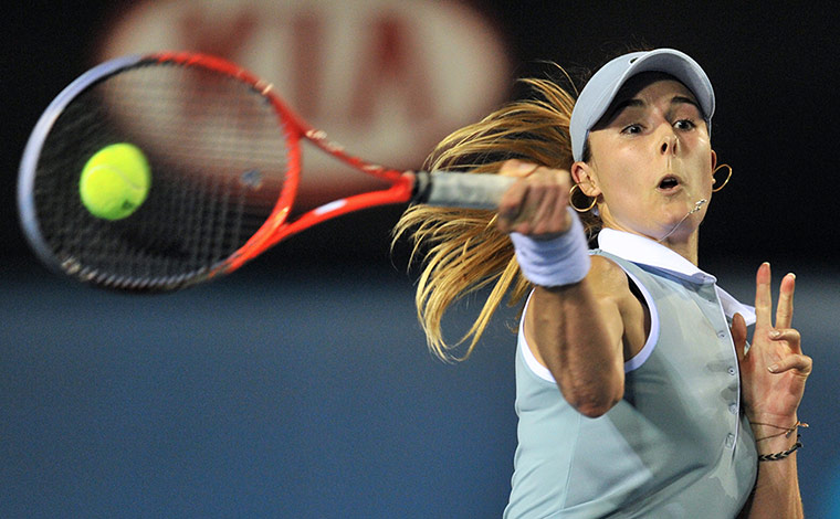 Autralian Open Roundup: Alize Cornet of France against Monica Niculescu of Romania