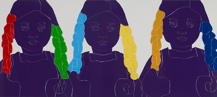 Gary Hume White Cube: Six Poles by Gary Hume