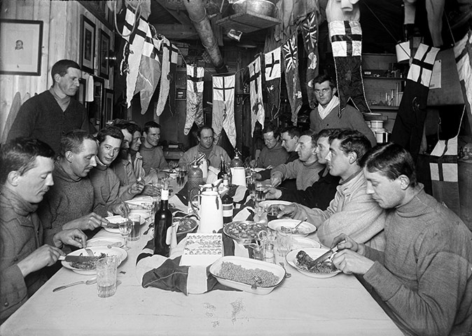 south pole expeditions: Captain Scott celebrates his birthday in Antarctica