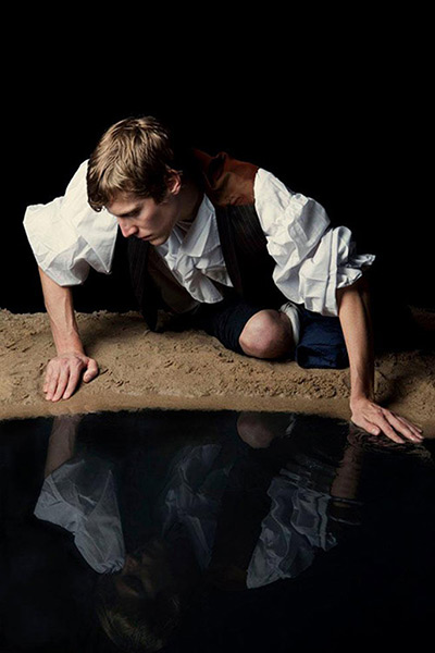 Reimagining art: Remake of Narcissus by Michelangelo Merisi da Caravaggio by Max Zerrahn