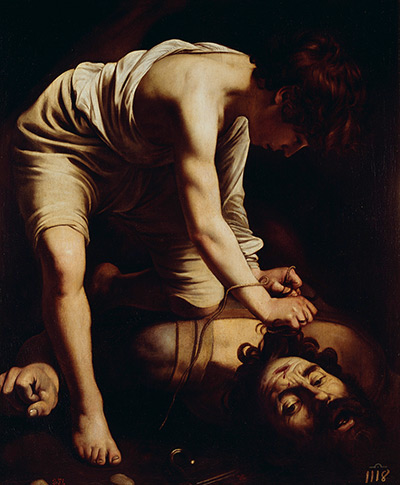 Reimagining art: David, Victorious over Goliath by Caravaggio 