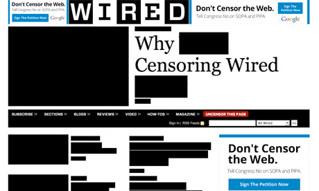 Stop Online Piracy Act - Sopa - Wired homepage