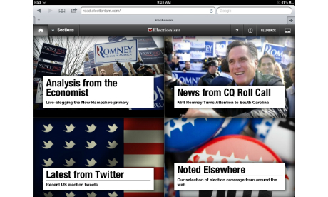 Electionism HTML5 app