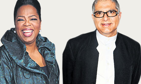 Oprah Winfrey and Deepak Chopra.