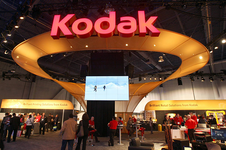 Kodak: 11 January 2012: The Kodak booth during the 2012 CES