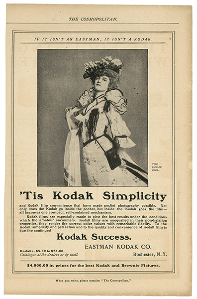 Kodak Girl: Tis Kodak Simplicity advertisement