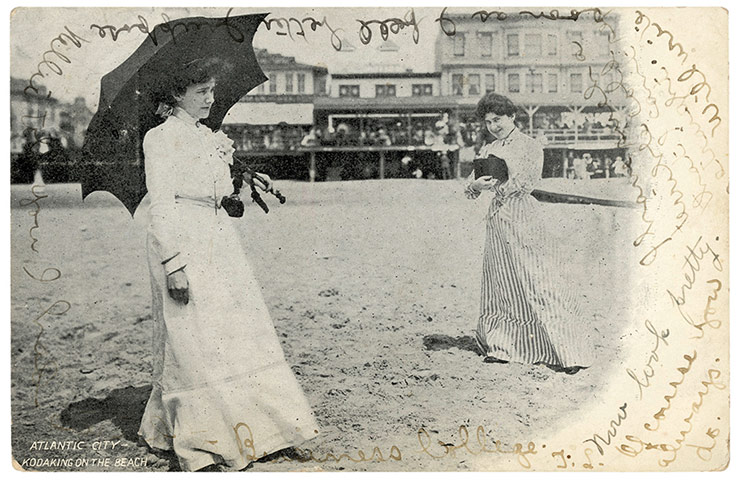 Kodak Girl:  Postcard with undivided back