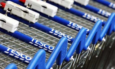 Tesco shopping trolleys