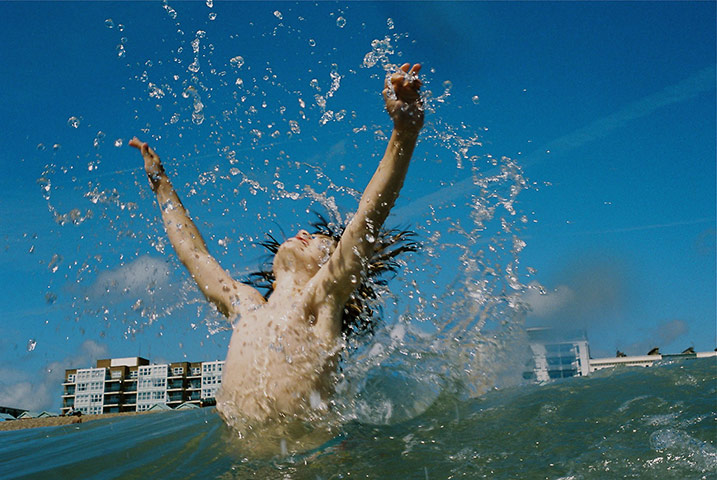 Kodak moments: The moment my son was happy to embrace the cold and powerful Brighton waves