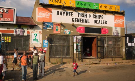 Fish and Chips general store in Soweto, South Africa