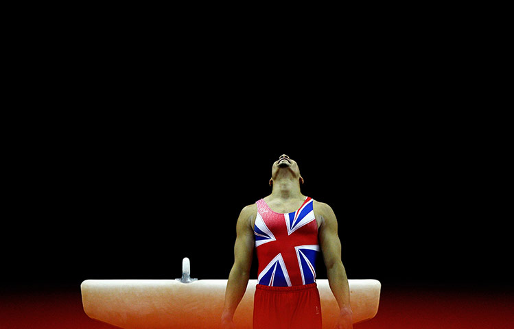 Best of the week: A joyous Louis Smith seems pleased with his routine on the Pommel Horse